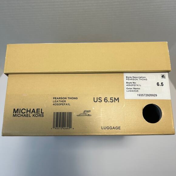 Michael Kors Pearson Thong Gladiator Sandals Size 6.5 With Box - Picture 2 of 9